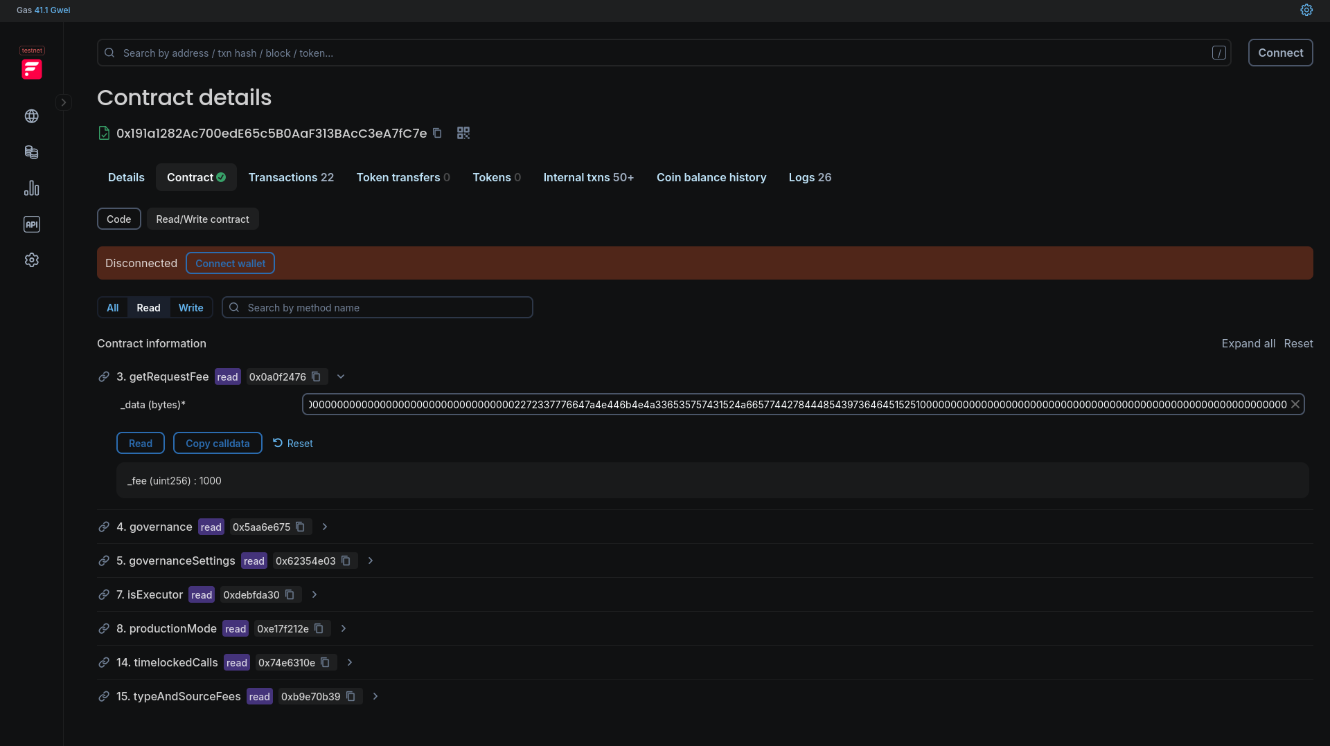 FdcRequestFeeConfigurations contract 
